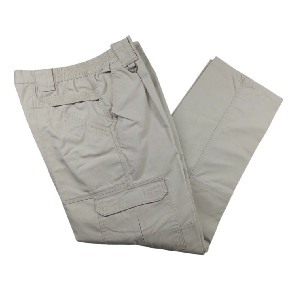 5.11 Tactical Series Pants Mens 34x32 Tan Cotton Canvas Cargo Work  74251